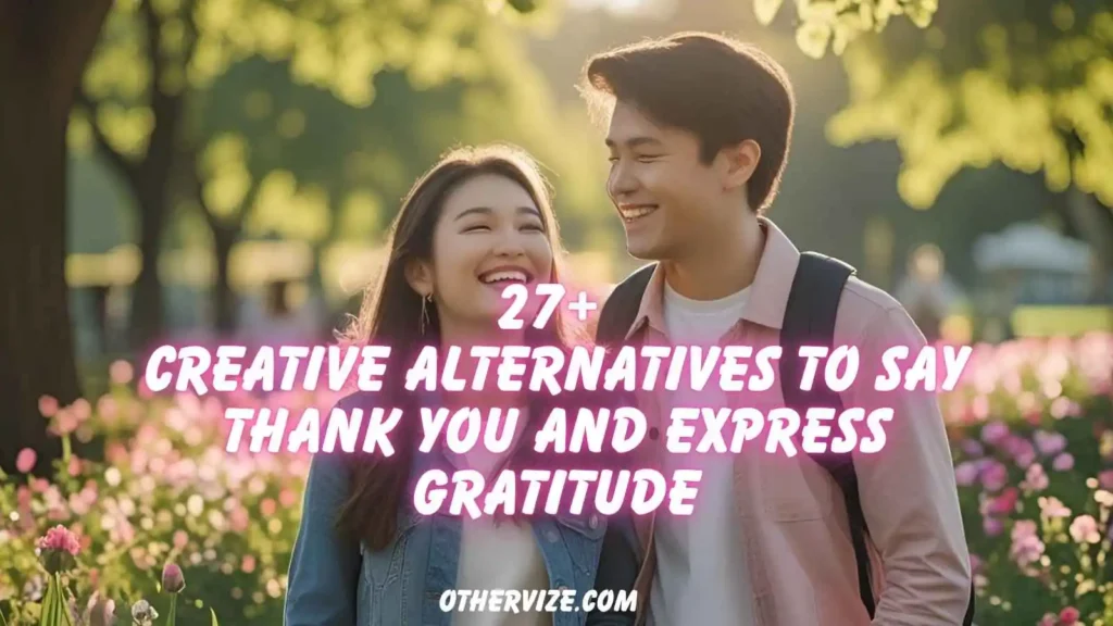 other ways to say thank you